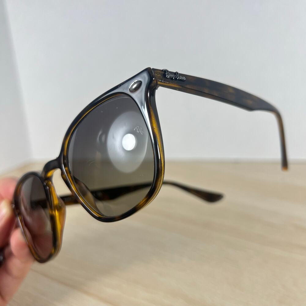 Ray-Ban RB4258 710/11 Polished Tortoise Full Rim Eyeglasses READ DESC 50-20-145 - Picture 10 of 15